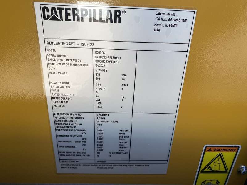 New Caterpillar C9 Diesel Generator 0 Hrs EPA Tier 3