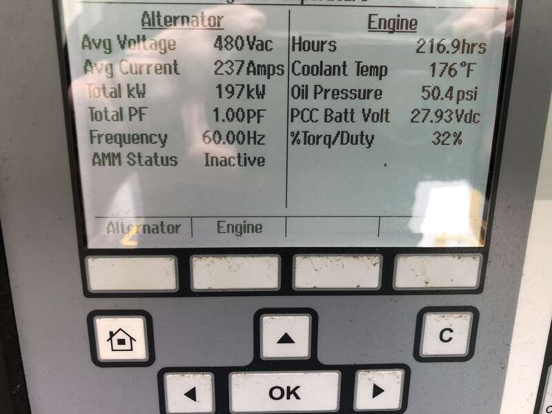 Used Cummins DFCB NTA-855-G2 Diesel Generator 216 Hrs