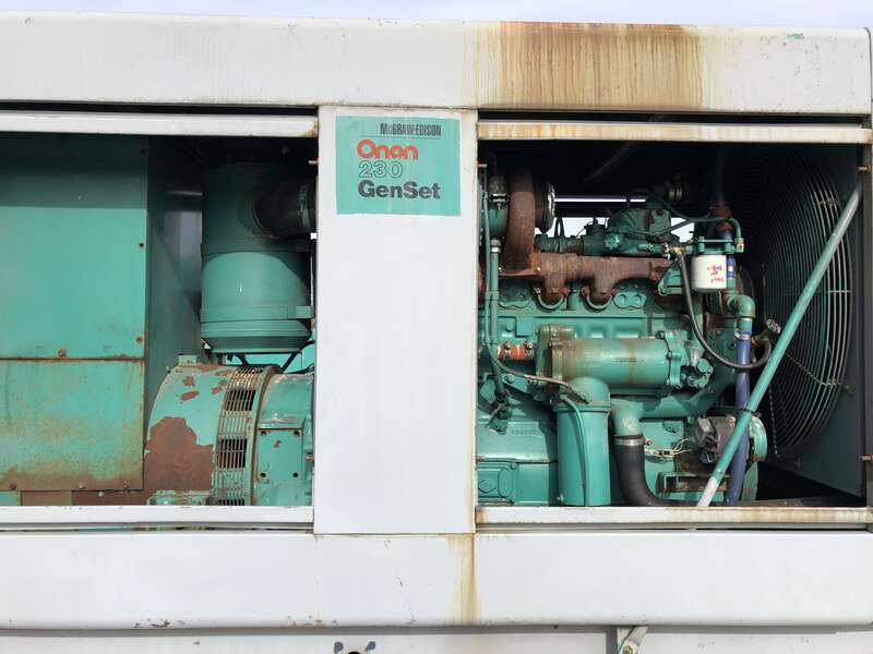 Used Cummins 230 ODFP NT855G Diesel Generator, 667 Hrs