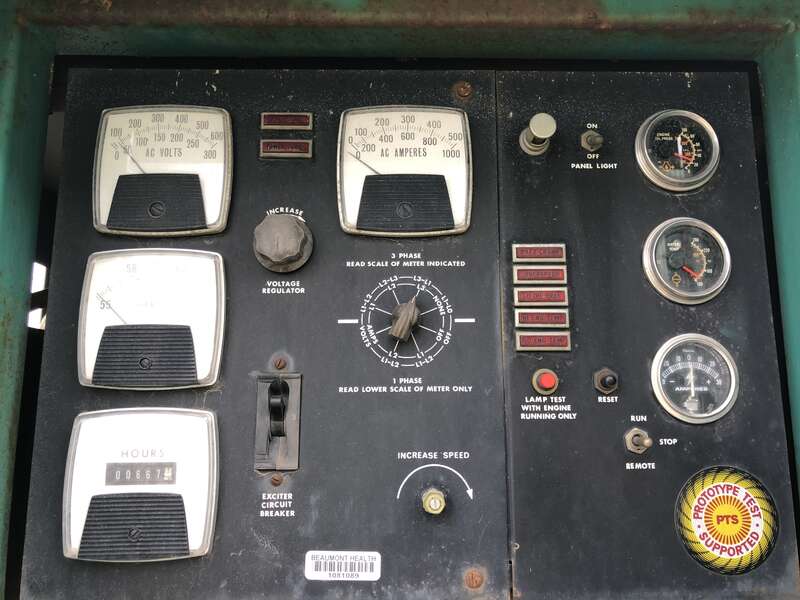 Used Cummins 230 ODFP NT855G Diesel Generator, 667 Hrs