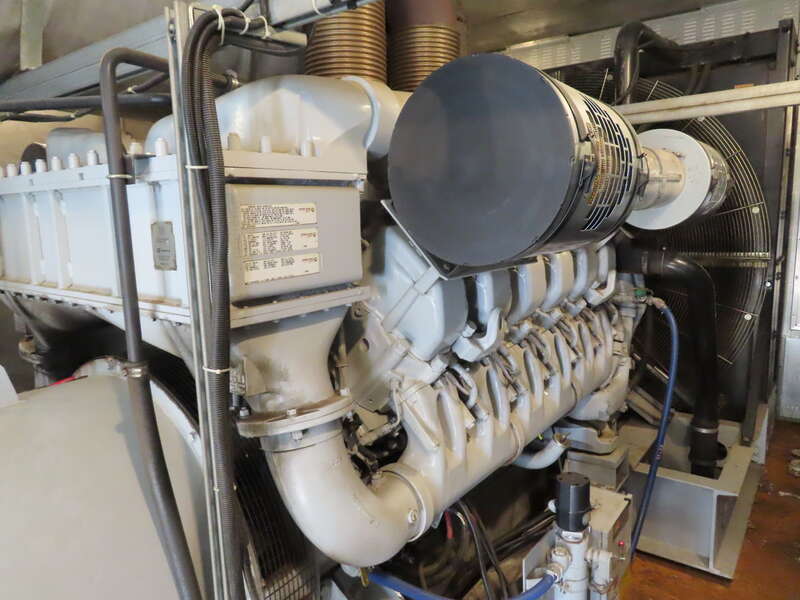 Used Kohler 1500DS4 12V4000 Diesel Generator, 295 Hrs 4160V