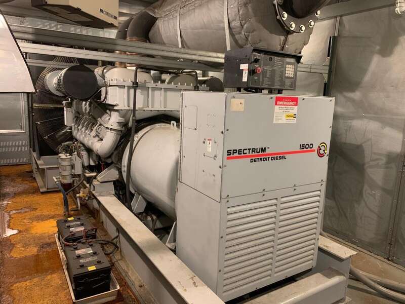 Used Kohler 1500DS4 12V4000 Diesel Generator, 295 Hrs 4160V