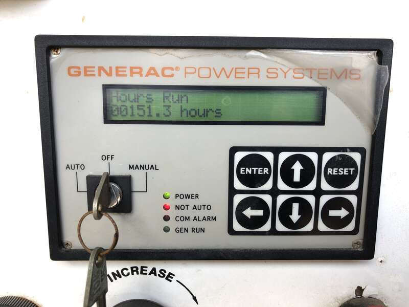 Used Generac SG40 Natural Gas / Propane Generator, 151 Hrs Single Phase