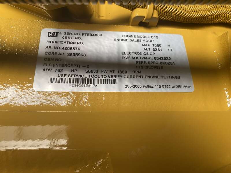 New Caterpillar C15 Diesel Generator 0 Hrs EPA Tier 2