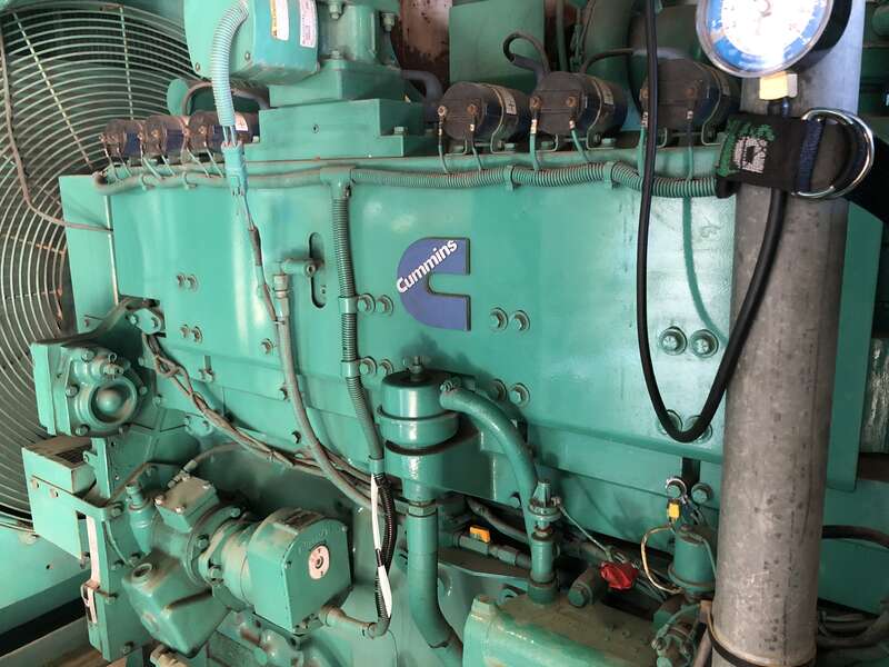 Used Cummins GTA19-G2 Natural Gas Generator, 443 Hrs