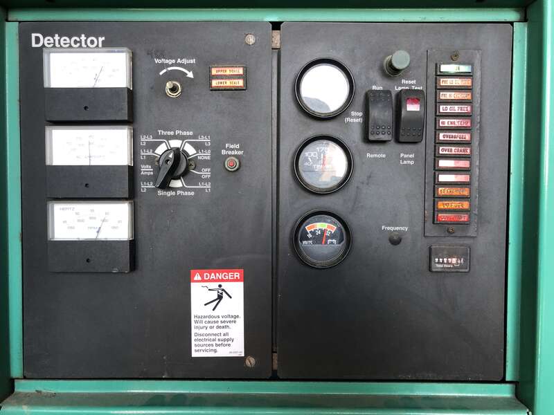 Used Cummins GTA19-G2 Natural Gas Generator, 443 Hrs