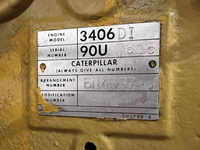 Used Caterpillar 3406 Diesel Generator, 621 hrs