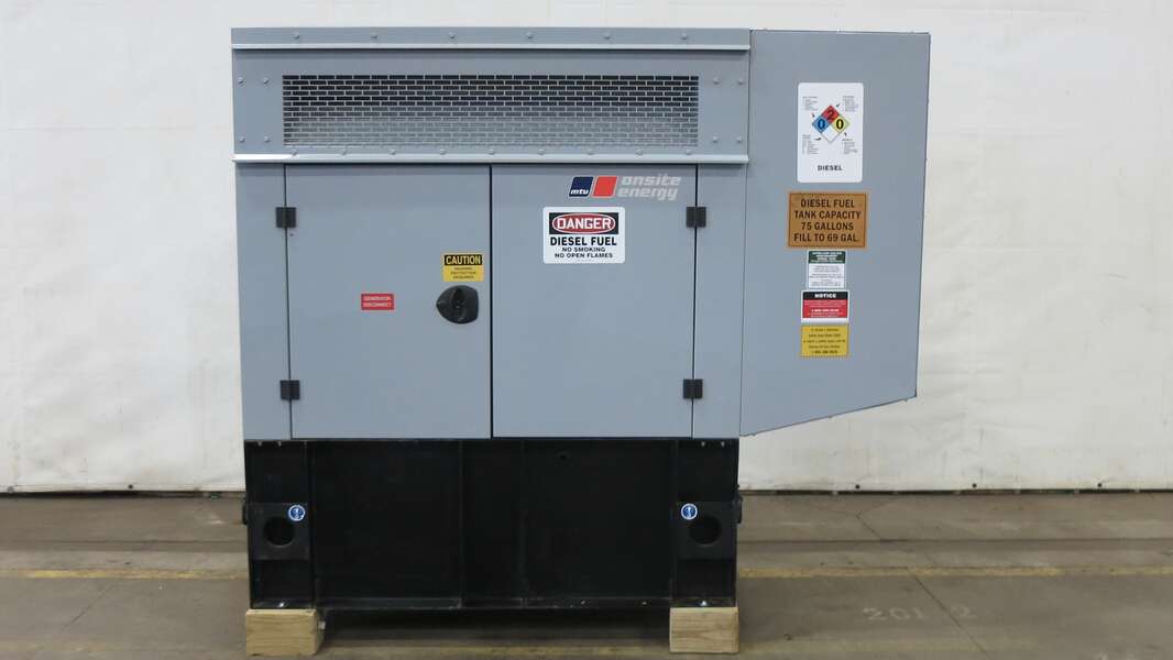 Used MTU DG04RZ055V1M00001 Isuzu 4LE1NYGV04 Diesel Generator, 74 Hrs, EPA Tier 3