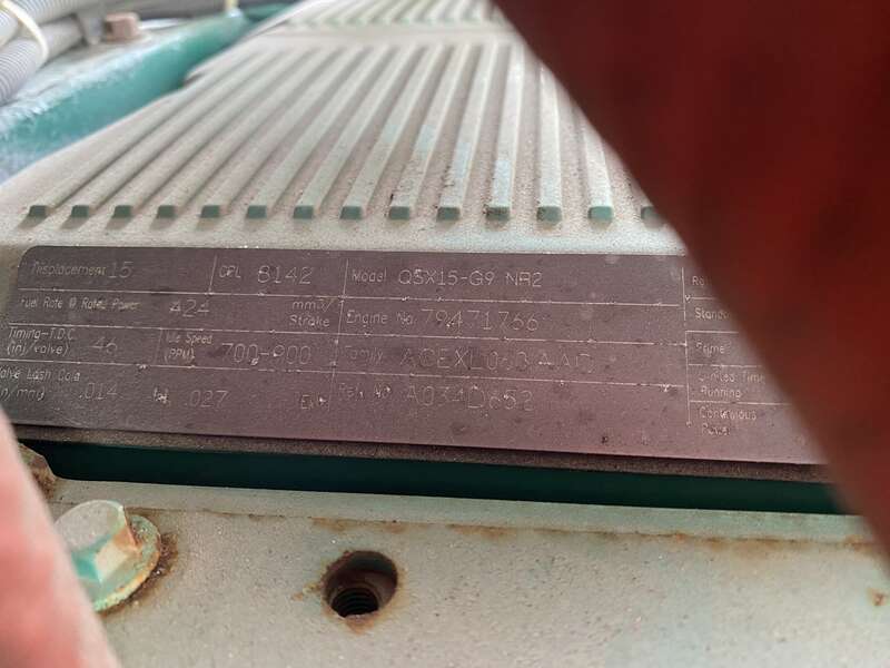 Used Cummins C500D6RG Rental Grade Diesel Generator 2835 Hrs EPA Tier 2