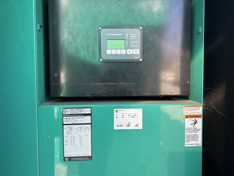 Used Cummins DGEA 6CT8.3-G2 Diesel Generator, 395 Hrs