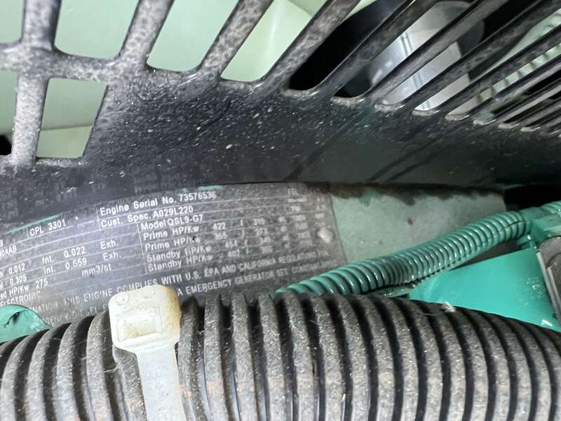 Used Cummins DQDAB QSL9-G3 NR3 Diesel Generator, 153 Hrs, EPA Tier 3