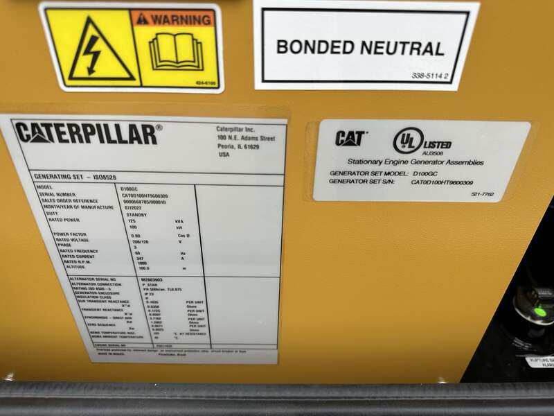 New Caterpillar C4.4 Diesel Generator 0 Hrs EPA Tier 3