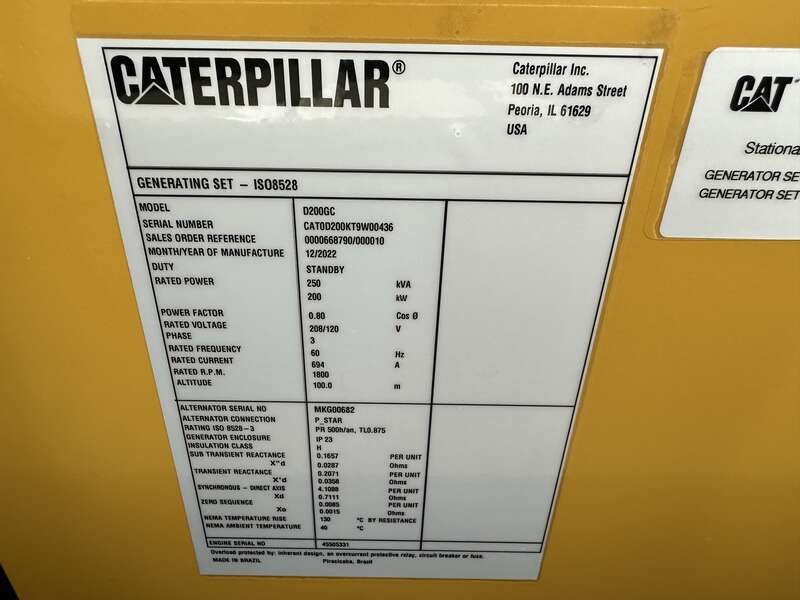 New Caterpillar C7.1 Diesel Generator 0 Hrs EPA Tier 3