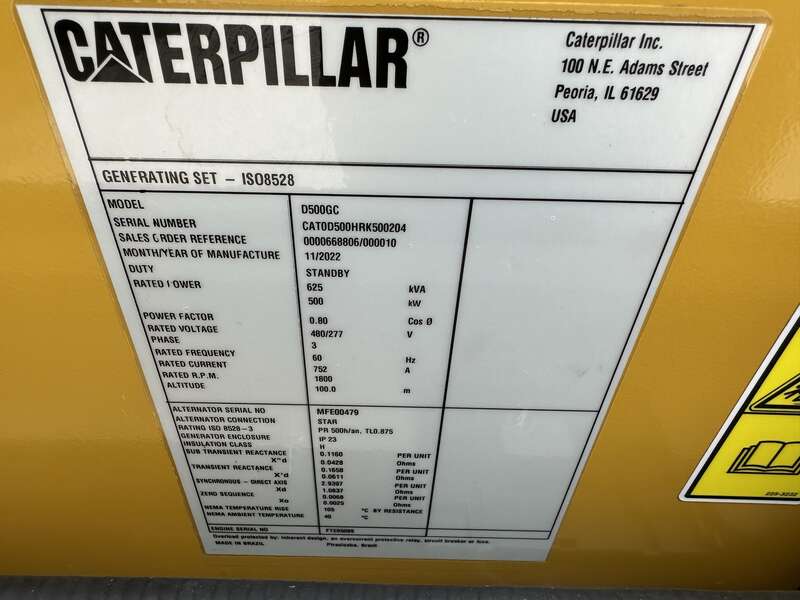 New Caterpillar C15 Diesel Generator 0 Hrs EPA Tier 2