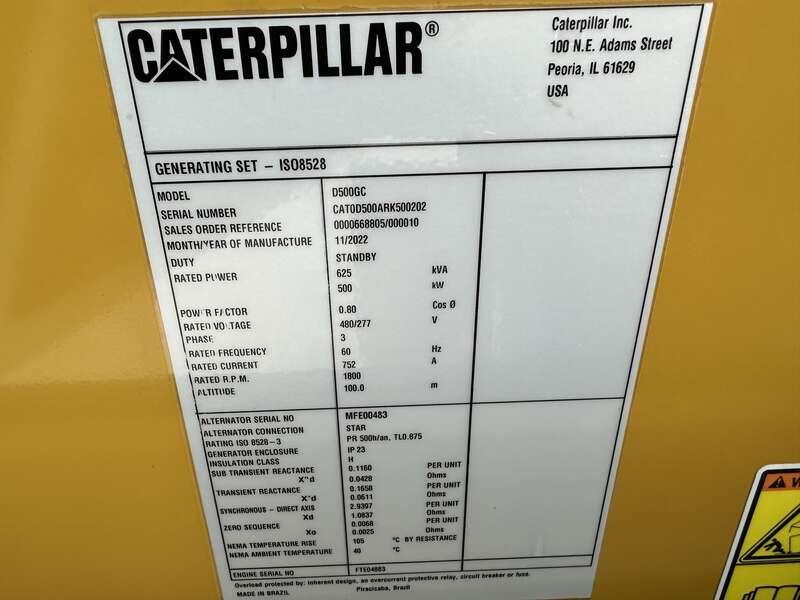 New Caterpillar C15 Diesel Generator 0 Hrs EPA Tier 2