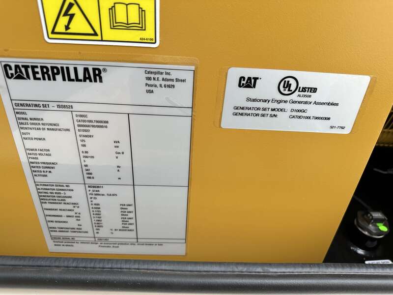 New Caterpillar C4.4 Diesel Generator 0 Hrs EPA Tier 3