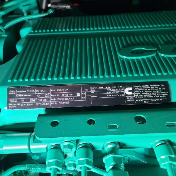 New Cummins DFEK QSX15-G9 Diesel Generator EPA Tier 2