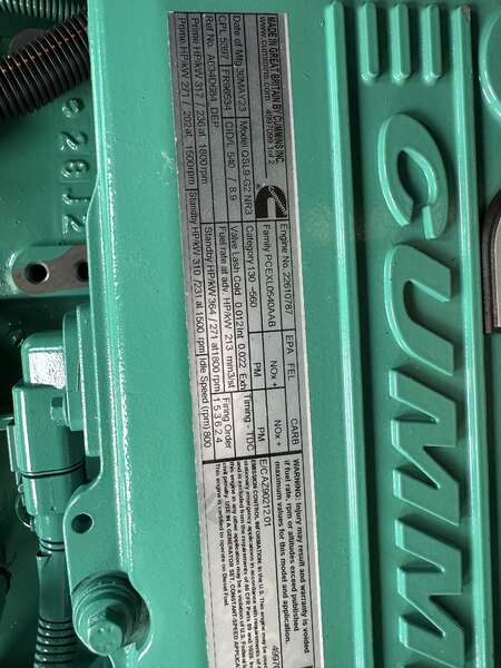 New Cummins DSHAD QSL9-G2 NR3 Diesel Generator EPA Tier 3