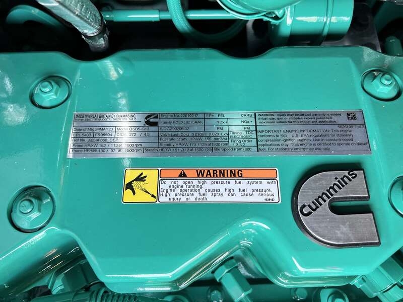 New Cummins C100D6C QSB5-G13 NR3 Diesel Generator, EPA Tier 3