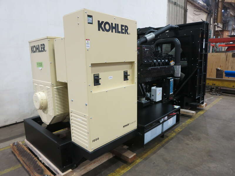 New Kohler KD1000 KD27V12 Diesel Generator 0 Hrs EPA Tier 2