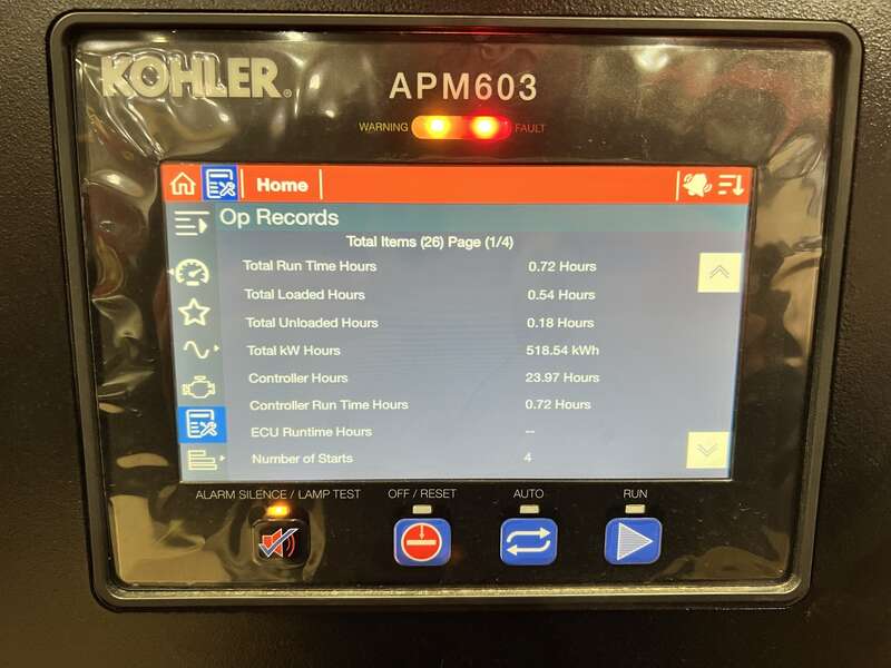 New Kohler KD1000 KD27V12 Diesel Generator 0 Hrs EPA Tier 2