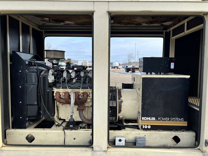 Used Kohler 100RZG Natural Gas / Propane Generator, 546 Hrs