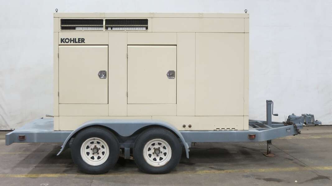 Used Kohler 50ROZJ61 Portable Diesel Generator, 754 Hrs, Single Phase