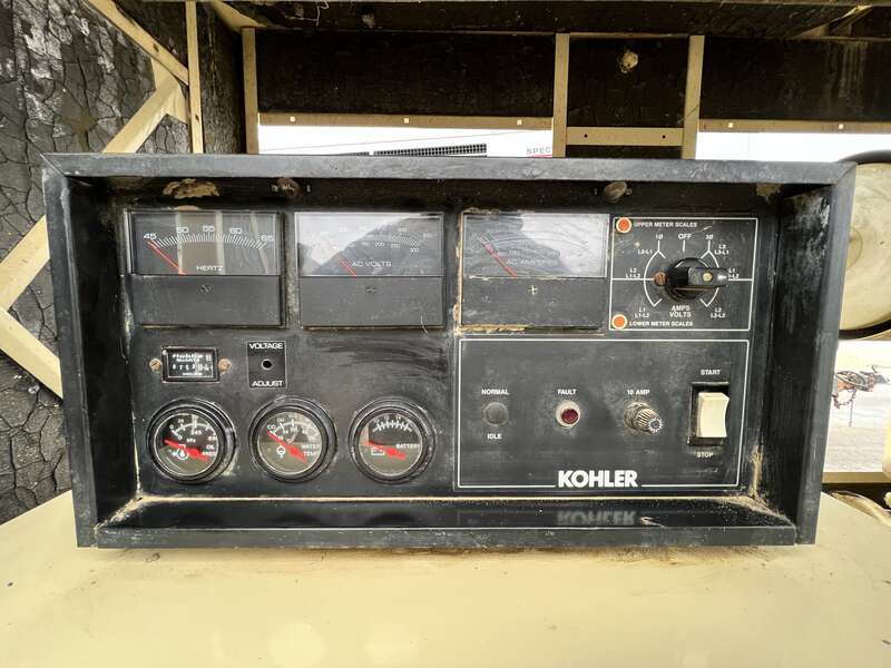 Used Kohler 50ROZJ61 Portable Diesel Generator, 754 Hrs, Single Phase
