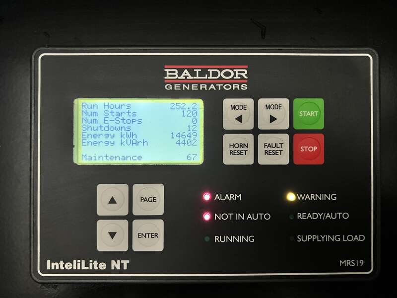 Used Baldor IDLC180-3J John Deere 6068HFG85 Generator, 253 Hrs, EPA Tier 3