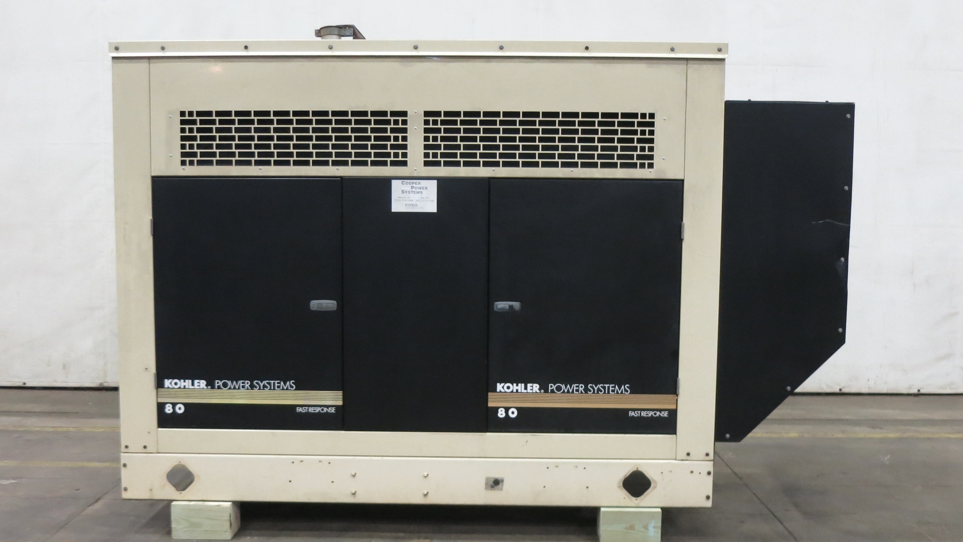 57□GENERATOR MODEL Lサイズ　 RI0524-2 Used Kohler 80RZG Natural Gas/Propane Generator | 959 Hrs Single