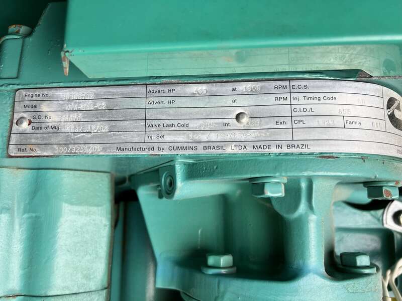 Used Cummins DFCB NTA-855-G2 Diesel Generator, 43 Hrs