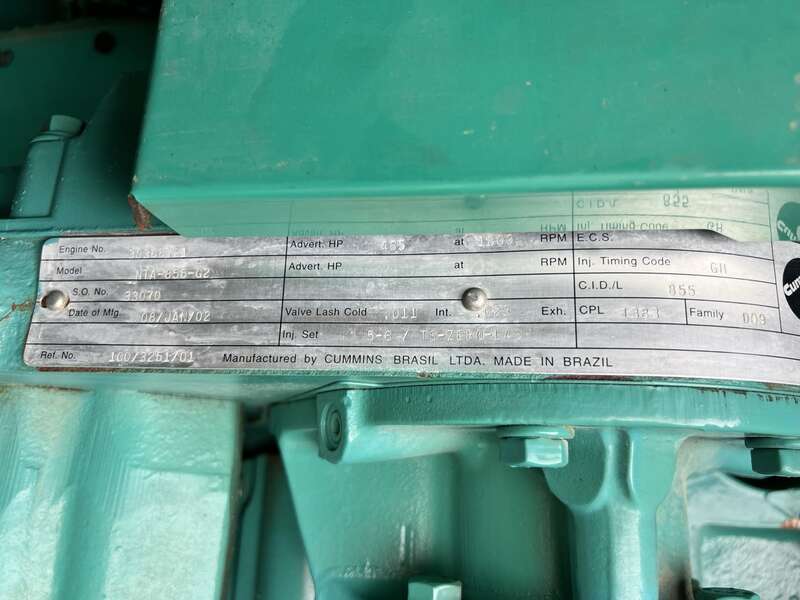 Used Cummins DFCB NTA-855-G2 Diesel Generator, 50 Hrs