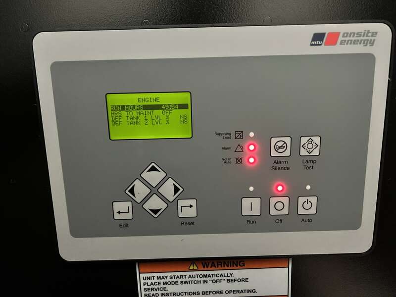 Used MTU DS350 John Deere 613HF84 Diesel Generator, 49 Hrs, EPA Tier 3 w/Warranty
