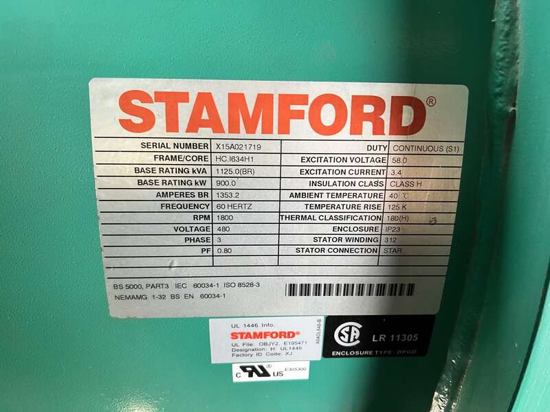 Used Cummins DQCB QSK23-G7 NR2 Diesel Generator, 186 Hrs, EPA Tier 2