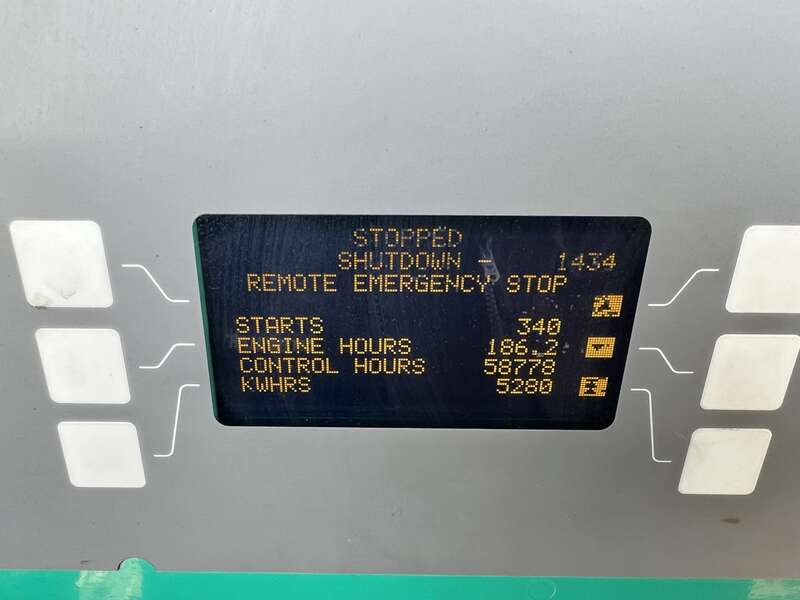 Used Cummins DQCB QSK23-G7 NR2 Diesel Generator, 186 Hrs, EPA Tier 2