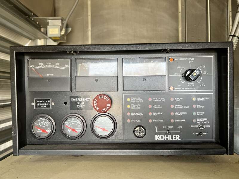 Used Kohler 750ROZD4 MTU 12V2000 Diesel Generator, 396 Hrs