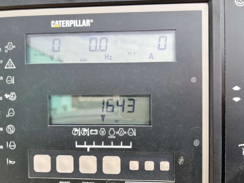 Used Caterpillar 3412 Diesel Generator, 1643 Hrs