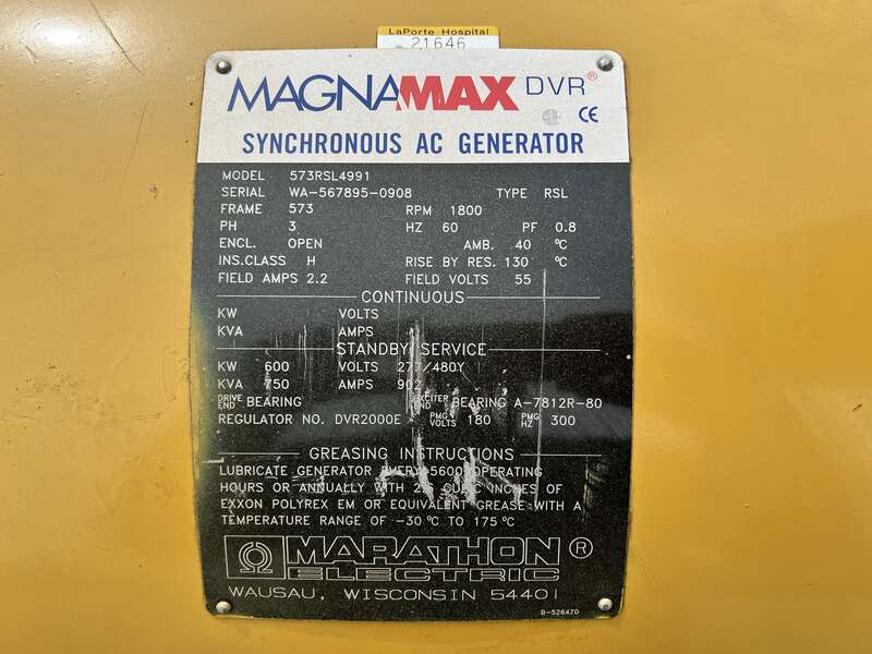 Used Caterpillar C18 Diesel Generator 1573 Hrs EPA Tier 2