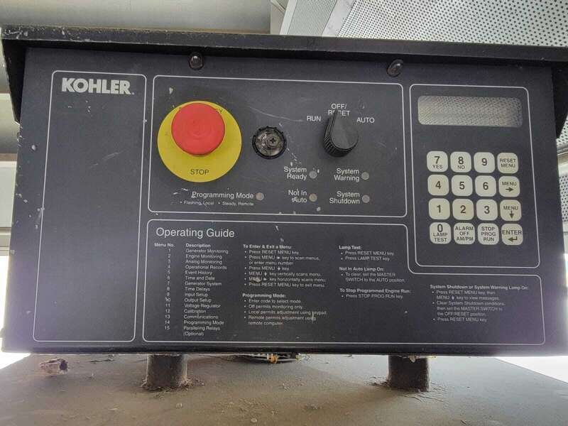 Used Kohler 2000ROZD4 16V4000 Diesel Generator, 566 Hrs
