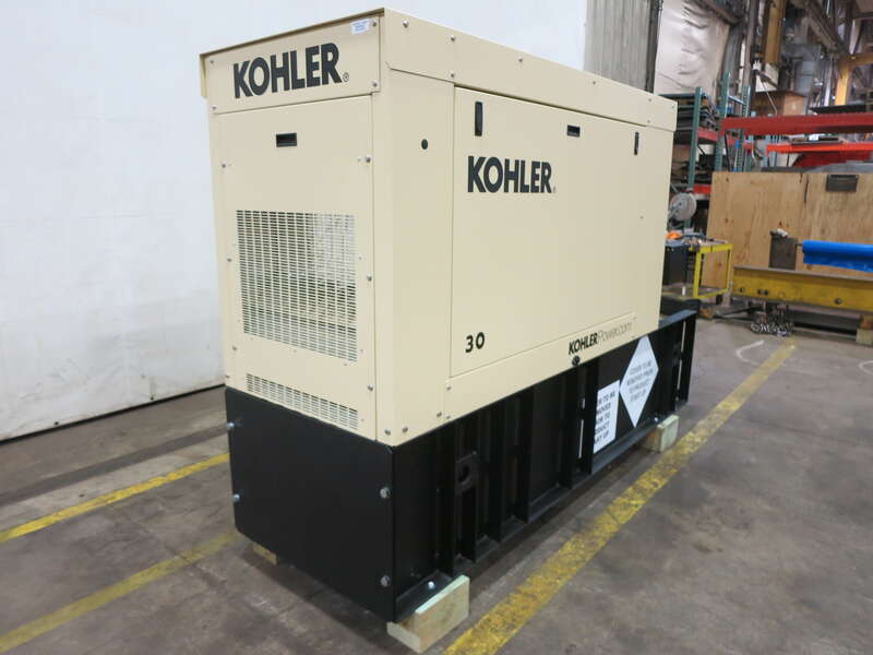 New Kohler 30REOZK Diesel Generator, 0 Hrs, EPA Tier 3, Single Phase