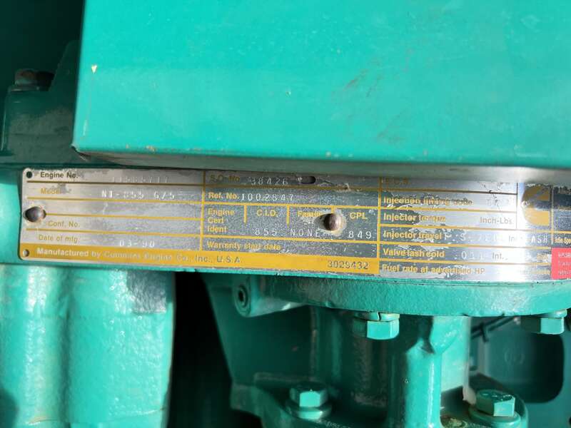 Used Cummins DFBE Diesel Generator, 211 Hrs
