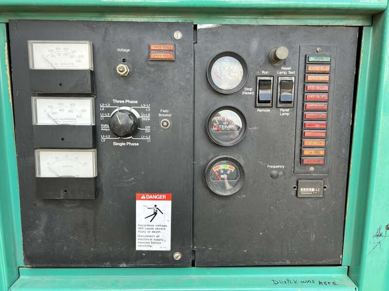 Used Cummins DFBE Diesel Generator, 211 Hrs