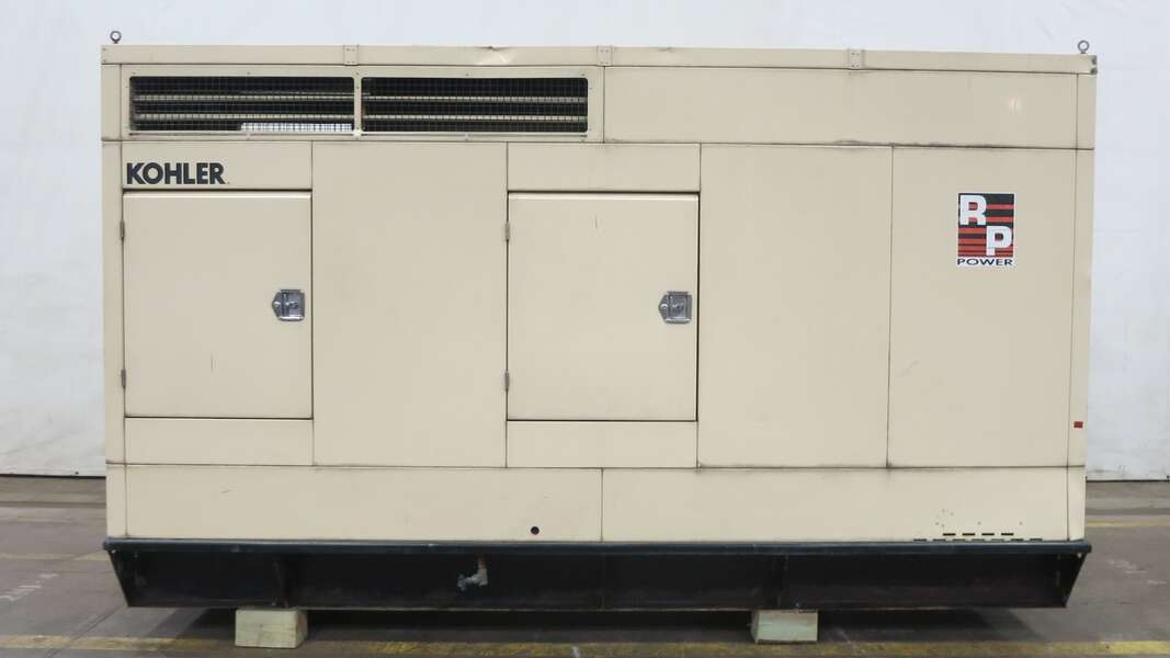 Used Kohler 135ROZJ John Deere 6081TF001 Diesel Generator, 396 Hrs