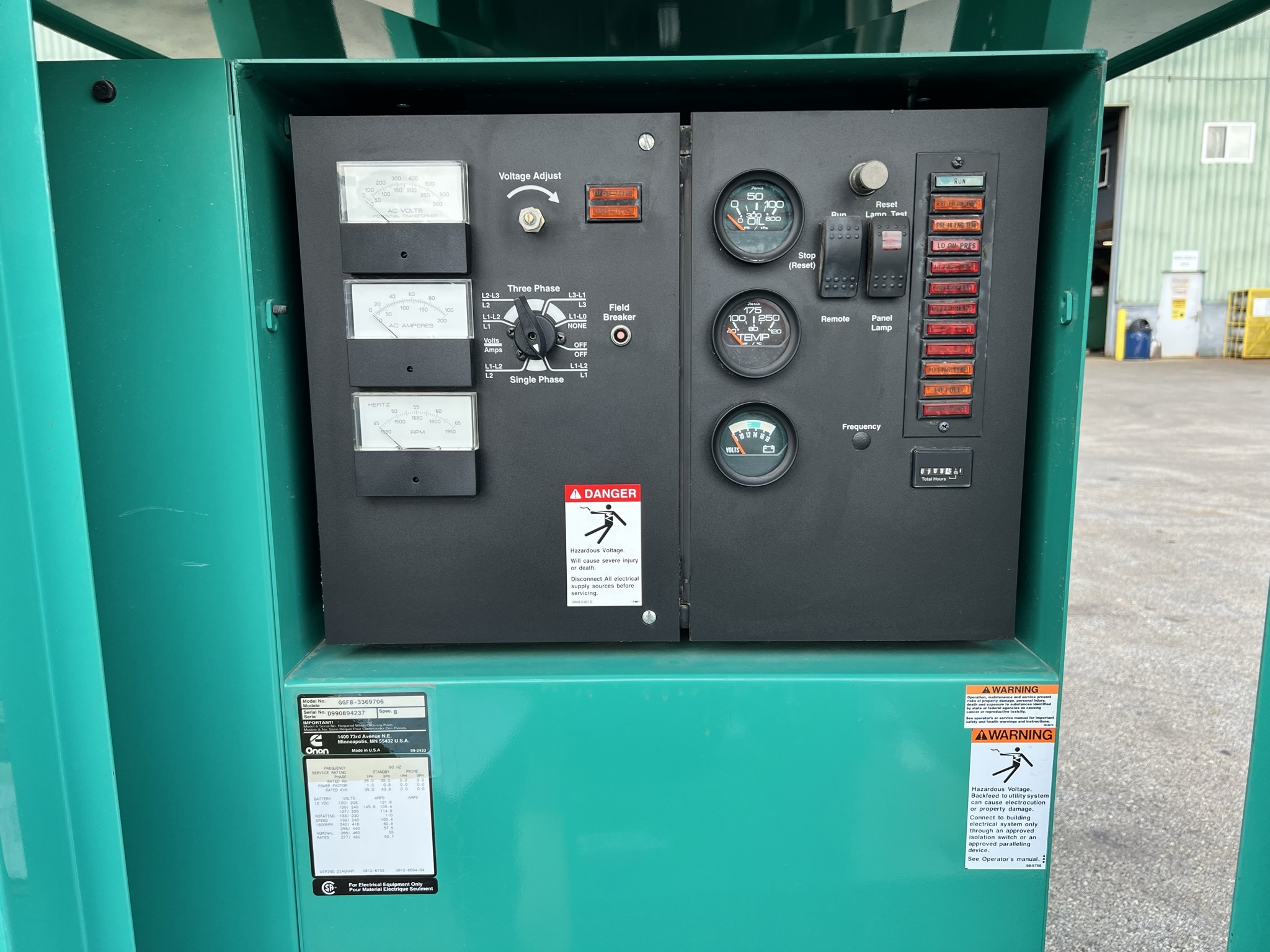 Used Cummins GGFB Natural Gas / Propane Generator | 708 Hrs | 35 