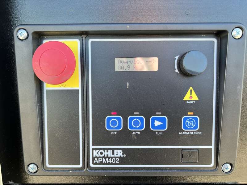 Used Kohler 30REOZK Diesel Generator 80 Hrs EPA Tier 3, Single Phase