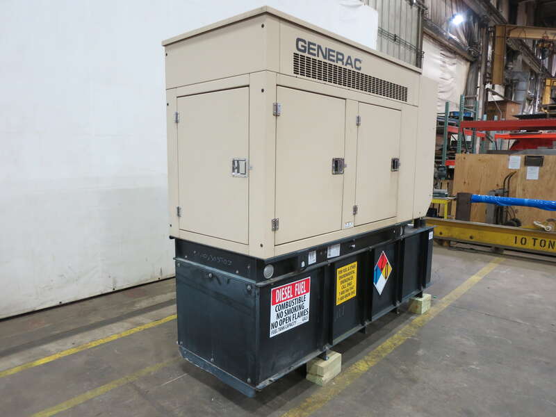 Used Generac SD0048 John Deere Diesel Generator, 411 Hrs EPA Tier 3 Single Phase