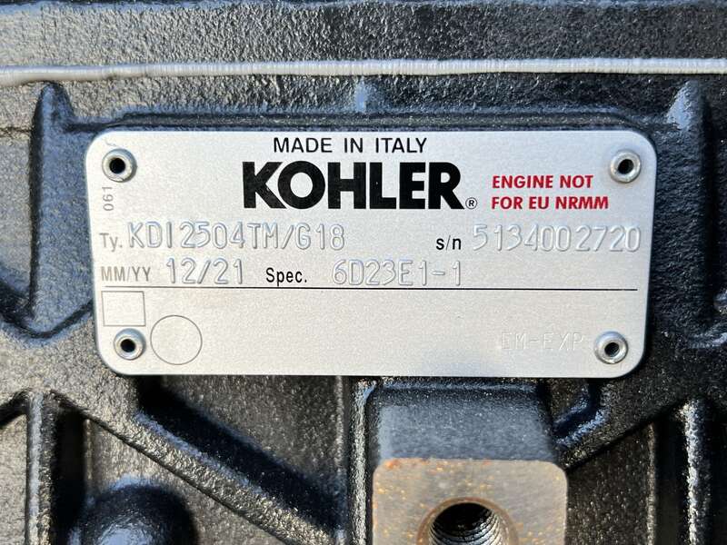 New Kohler 30REOZK Diesel Generator, 0 Hrs, EPA Tier 3, Single Phase