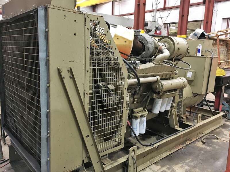 Used Cummins 500 kW VTA28-G1 Diesel Generator, 734 Hrs