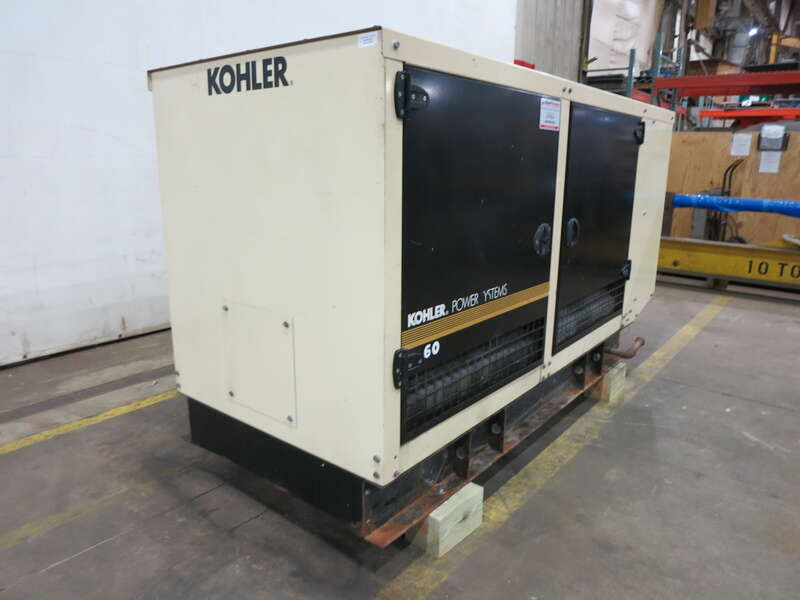 Used Kohler 60REZG Natural Gas / Propane Generator, 291 Hrs