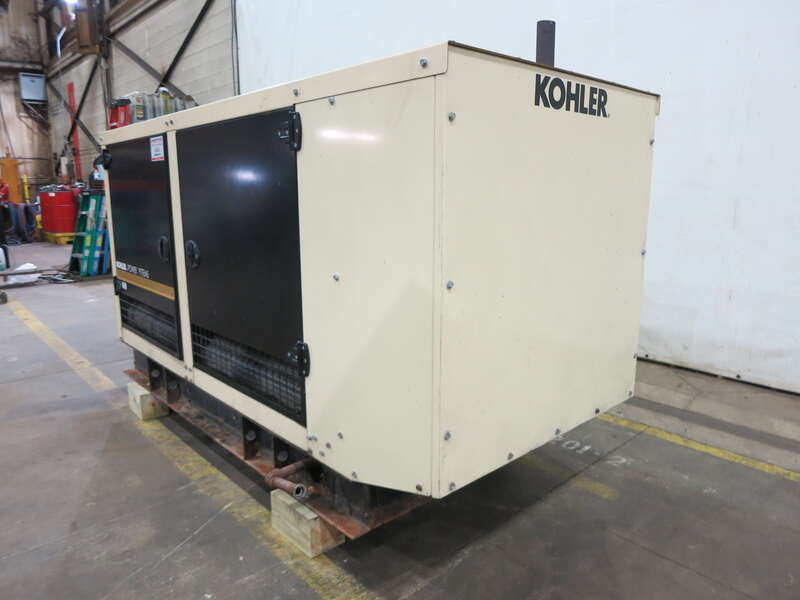 Used Kohler 60REZG Natural Gas / Propane Generator 291 Hrs 60 KW